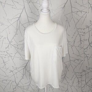 Wilfred White Boxy Fit Pocket T-Shirt